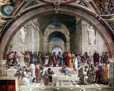 Athéni Iskola, 1510 alkotó: Raffaello Sanzio Raphael