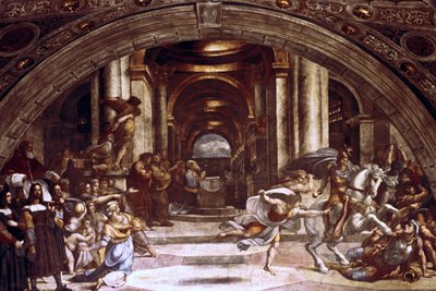 Heliodorus kiűzése a templomból, 1512-1514 alkotó: Raffaello Sanzio Raphael