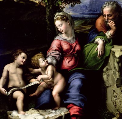 A tölgyfa szent családja, 1518 körül (56298 részlet) alkotó: Raffaello Sanzio Raphael