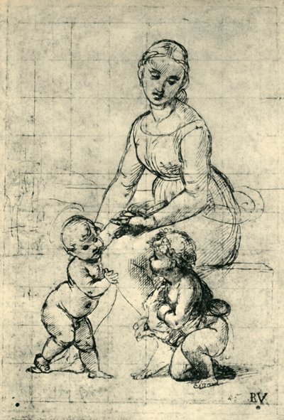 A Madonna, a Krisztus-gyermek és Szent János, 1507, 1943. alkotó: Raffaello Sanzio Raphael