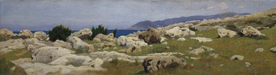 Punta del Romito kilátása Castiglioncellóból alkotó: Raffaello Sernesi