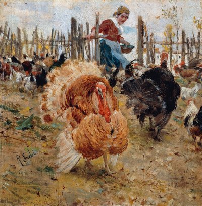 Pulyka étkezés alkotó: Raffaello Sorbi