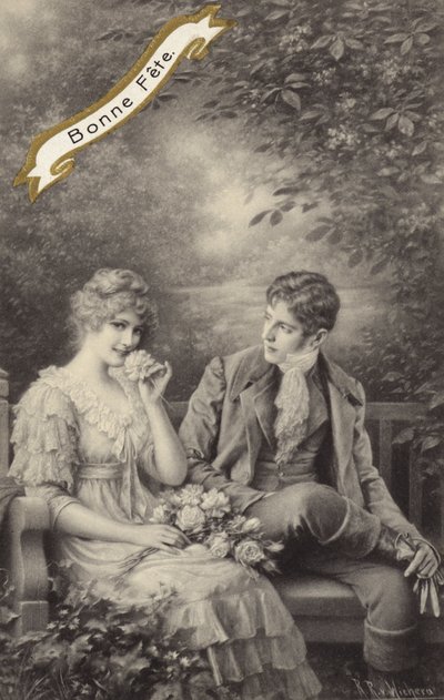 Pár egy padon alkotó: Raimund Ritter Von Brennerstein Wichera