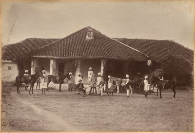 Dr. Morris és társasága, Jhansi (előlap) alkotó: Raja Deen Dayal