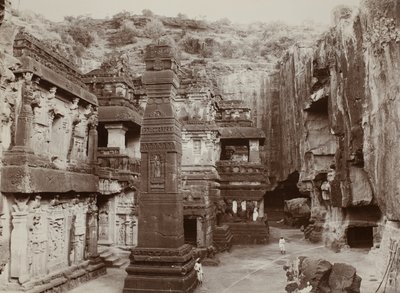 Khalias sziklára faragott templom, Ellora alkotó: Raja Deen Dayal