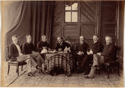 Lord Dufferin és India Legfelsőbb Kormányzati Tanácsa alkotó: Raja Deen Dayal