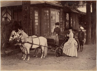 Lyallné és Lyall kisasszony, Simla alkotó: Raja Deen Dayal