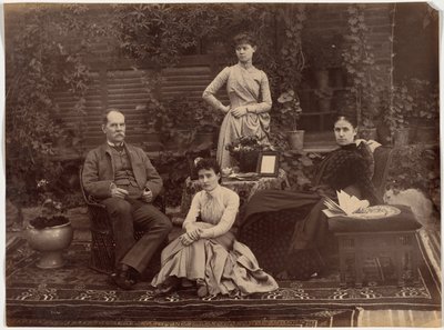 Sir Auckland Colvin és családja, Simla alkotó: Raja Deen Dayal