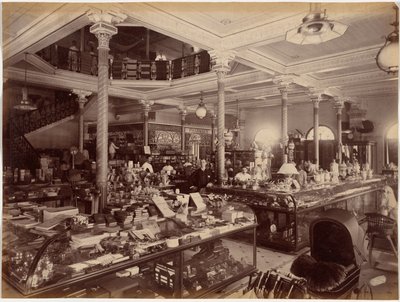 A Treacher and Co. üzlete az erődben, Bombay alkotó: Raja Deen Dayal