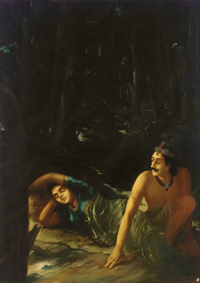 Nala és Damayanti alkotó: Raja Ravi Varma