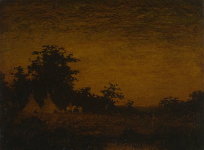 Indián tábor alkotó: Ralph Albert Blakelock