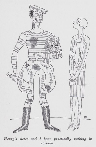 Illusztráció a "But Gentlemen Marry Barnettes"-hez, Anita Loos (litho) alkotó: Ralph Barton