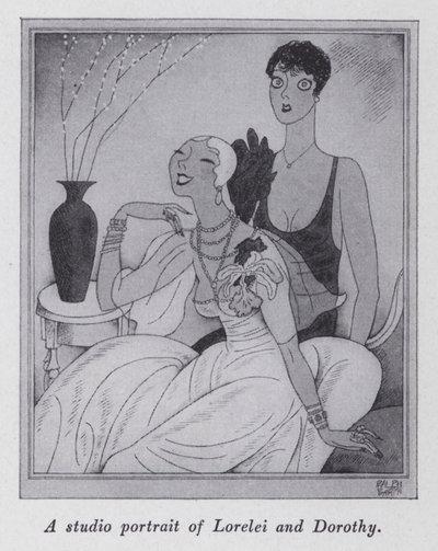 Illusztráció a "But Gentlemen Marry Barnettes"-hez, Anita Loos (litho) alkotó: Ralph Barton