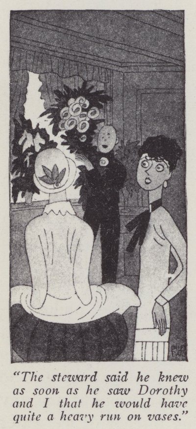 Illusztráció a Gentlemen Prefer Blondes című filmhez, Anita Loos (litográfia) alkotó: Ralph Barton