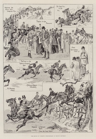 A House of Commons Steeplechase Melton Mowbray-ben alkotó: Ralph Cleaver