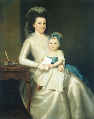 Lady Williams és gyermeke, 1783. alkotó: Ralph Earl