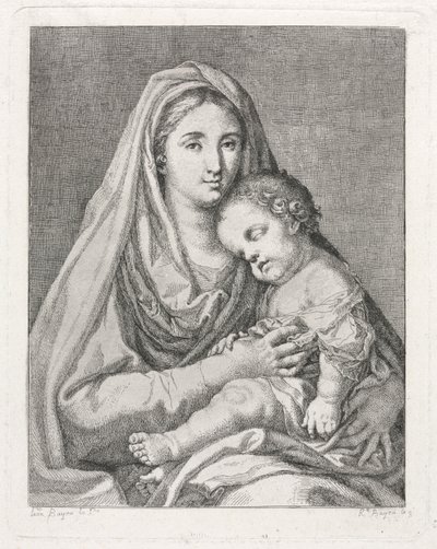 Madonna és gyermeke (Francisco Bayeu és Subias nyomán) alkotó: Ramon Bayeu y Subias