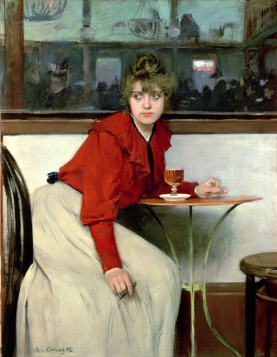 Chica a bárban alkotó: Ramon Casas i Carbo