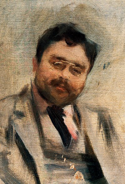 Isaac Albeniz portréja 34 évesen, részlet (olaj, vászon) alkotó: Ramon Casas i Carbo