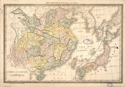 Kína és Japán LOC 2006458430 alkotó: Rand McNally and Company
