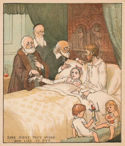 Sore Sicke They Were and Like To Dye, c1878. alkotó: Randolph Caldecott