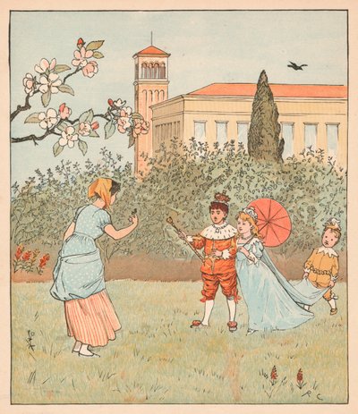 A szobalány és a Jenny Wren, 1880. alkotó: Randolph Caldecott