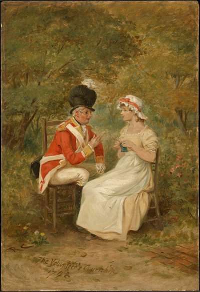 Az önkéntes udvarlása, 1798 alkotó: Randolph Caldecott