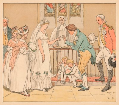 ...és nagyon meggondolatlanul hozzáment a Borbélyhoz, 1885, 1934. alkotó: Randolph Caldecott