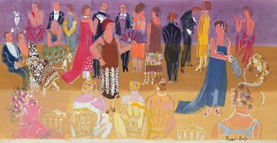 Fogadás a kikötő admirális főhadiszállásán alkotó: Raoul Dufy