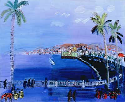 Baie des Anges, Nizza, 1926 körül (olaj, vászon) alkotó: Raoul Dufy