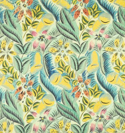 Virágok és levelek (gouache, papír) alkotó: Raoul Dufy