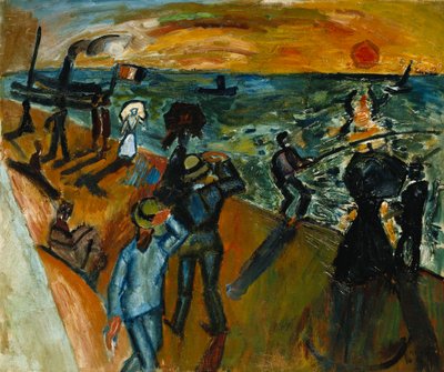 Gust of Wind (Horgászok a zsinórral); Coup de Vent (Pecheurs a la Ligne) alkotó: Raoul Dufy
