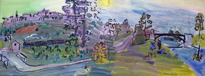 Langres-i táj, 1933 körüli (olaj, vászon) alkotó: Raoul Dufy