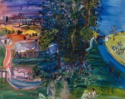 Langres-i táj (olaj, vászon) alkotó: Raoul Dufy