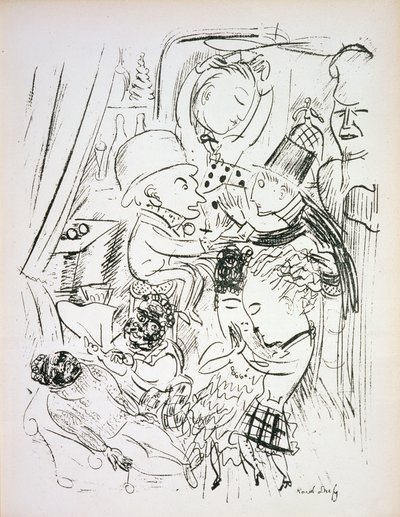Le Boeuf sur le Toit vagy a semmi nem csinál Bar, Darius Milhaud hangszeres zenei alkotó: Raoul Dufy