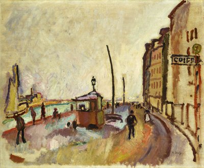 Le Havre, 1906-07 körül (olaj, vászon) alkotó: Raoul Dufy