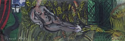 Nymph Reclining in the Wheat (olaj, vászon) alkotó: Raoul Dufy