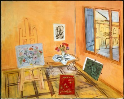 Stúdió csokorral alkotó: Raoul Dufy