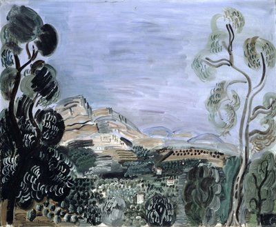 A Saint-Jeannet-i öböl, 1922-23 körül (olaj, vászon) alkotó: Raoul Dufy