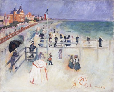 A Sainte-Adress-i strand; La Plage de Sainte-Adress, 1905 körüli (olaj, vászon) alkotó: Raoul Dufy