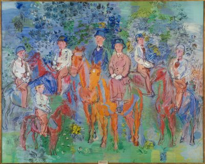 A lovasok az erdőben alkotó: Raoul Dufy