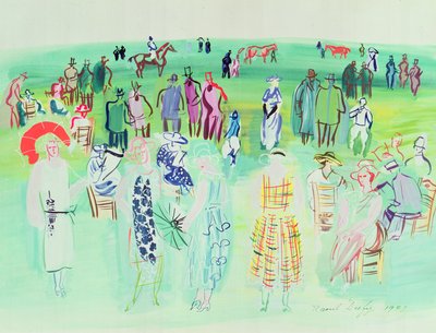 A Poiret modellek a versenyeken alkotó: Raoul Dufy