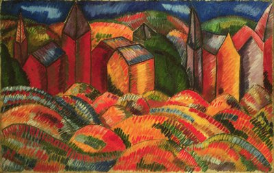 A Sainte-Adresse vörös házai alkotó: Raoul Dufy