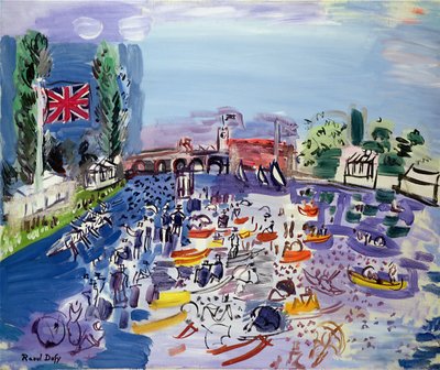 A Henley-i regatta, 1930 körül alkotó: Raoul Dufy