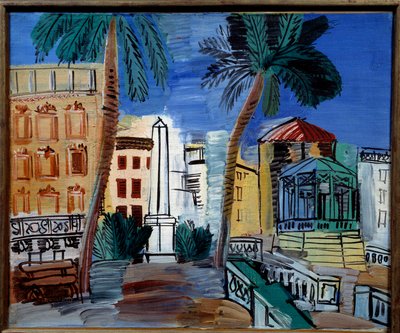 Az obeliszk kilátása Hyeres-ben alkotó: Raoul Dufy