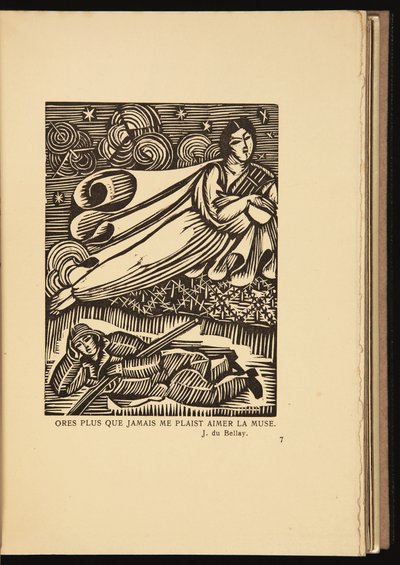 Faragott metszet Roger Allard (1885-1961) Martial Elegies című művéből. alkotó: Raoul Dufy