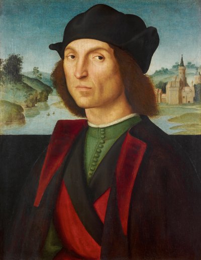Raphael (1483-1520) férfi portréja, kb 1502-1504 - Olaj, fa, 47,5x37,2 - Liechtenstein Múzeum alkotó: Raphael