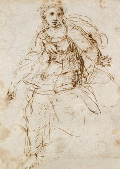 A teológia allegorikus alakja, 16. század eleje alkotó: Raphael