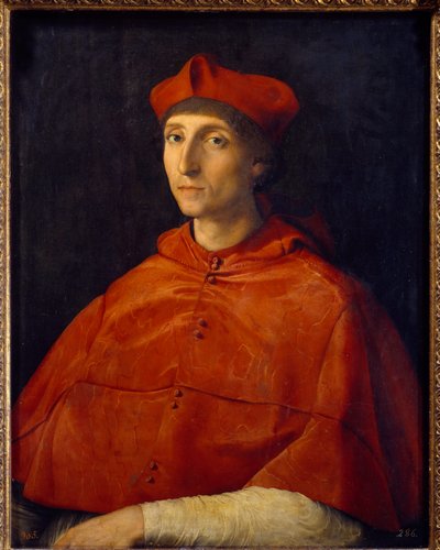 Egy bíboros portréja – Raffaello Sanzio dit Raphael festménye alkotó: Raphael