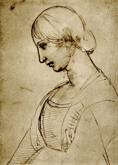 Tanulmány egy Madonnáról alkotó: Raffaello Sanzio Raphael